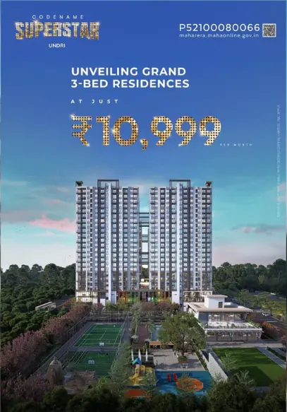 Exterior view of Shriram Superstar Undri Pune smart homes